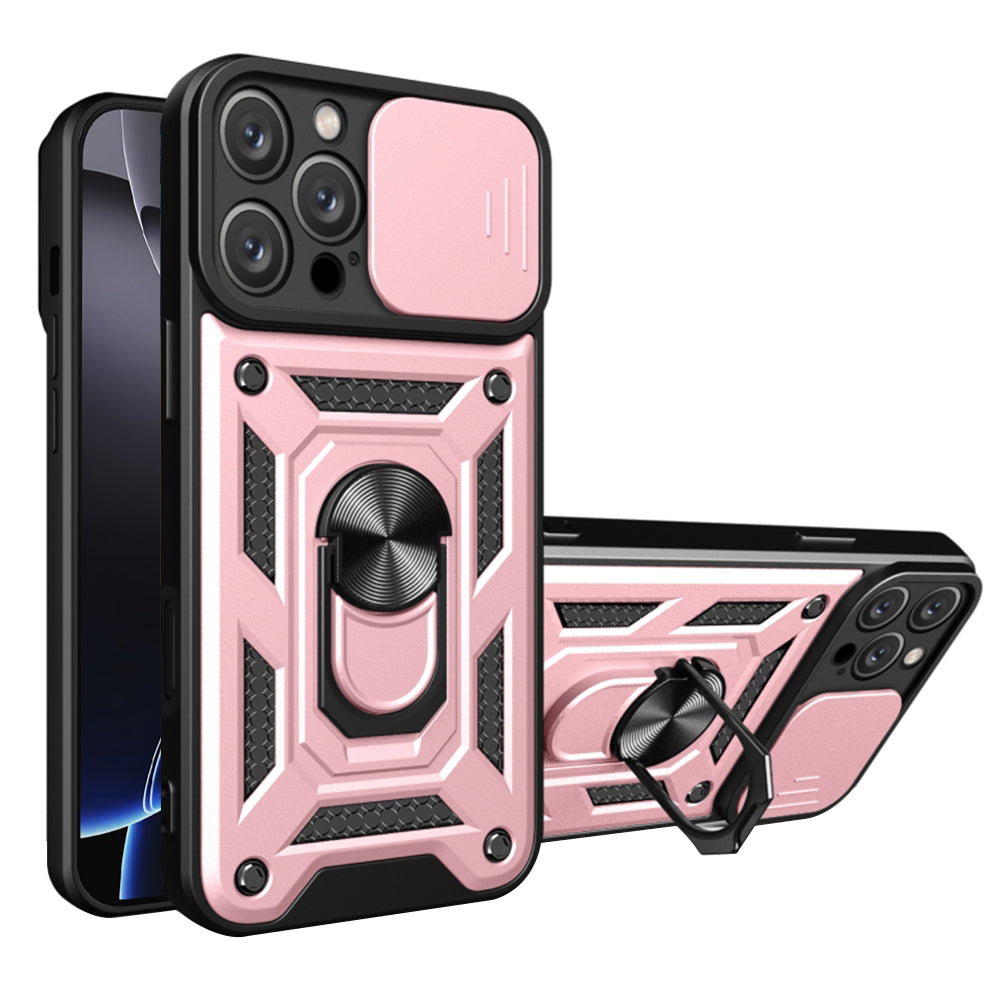 Husa de protectie Techsuit CamShield Series compatibil cu iPhone 16 Pro Max, Roz Auriu