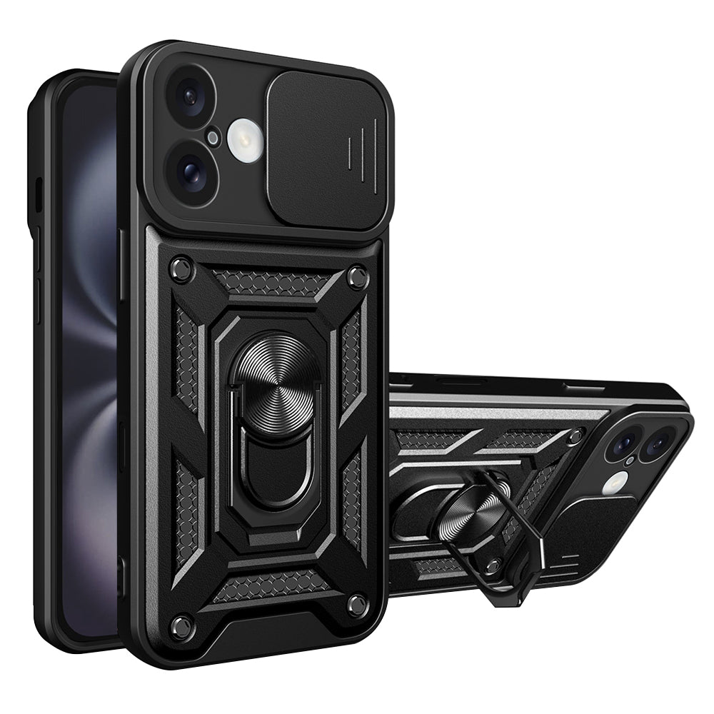 Husa de protectie Techsuit CamShield Series compatibil cu iPhone 16 Plus, Negru