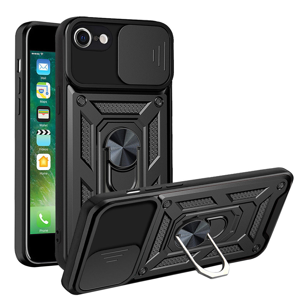 Husa de protectie Techsuit CamShield Series compatibil cu iPhone 7 / iPhone 8 / iPhone SE 2, SE 2020 / iPhone SE 3, SE 2022, Negru