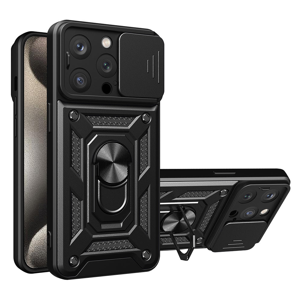 Husa de protectie Techsuit CamShield Series compatibil cu iPhone 15 Pro, Negru