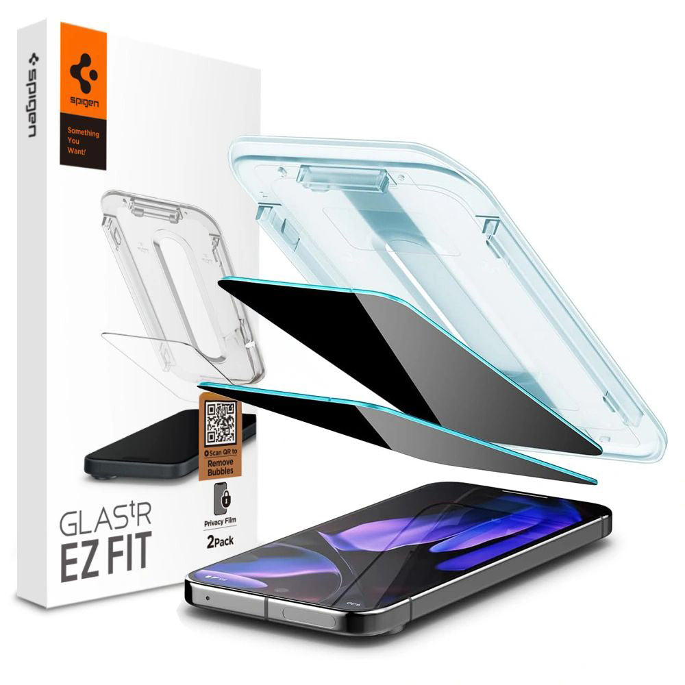 Folie de protectie Spigen Glas.tR EZ-FIT compatibil cu Google Pixel 9 Pro XL, Privacy