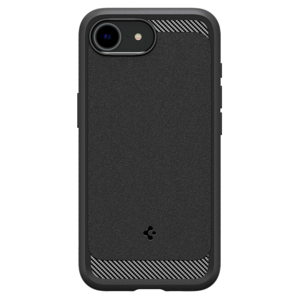 Husa de protectie Spigen Rugged Armor MagSafe (ACS09152) compatibil cu iPhone 16e / iPhone 17e, Negru Mat