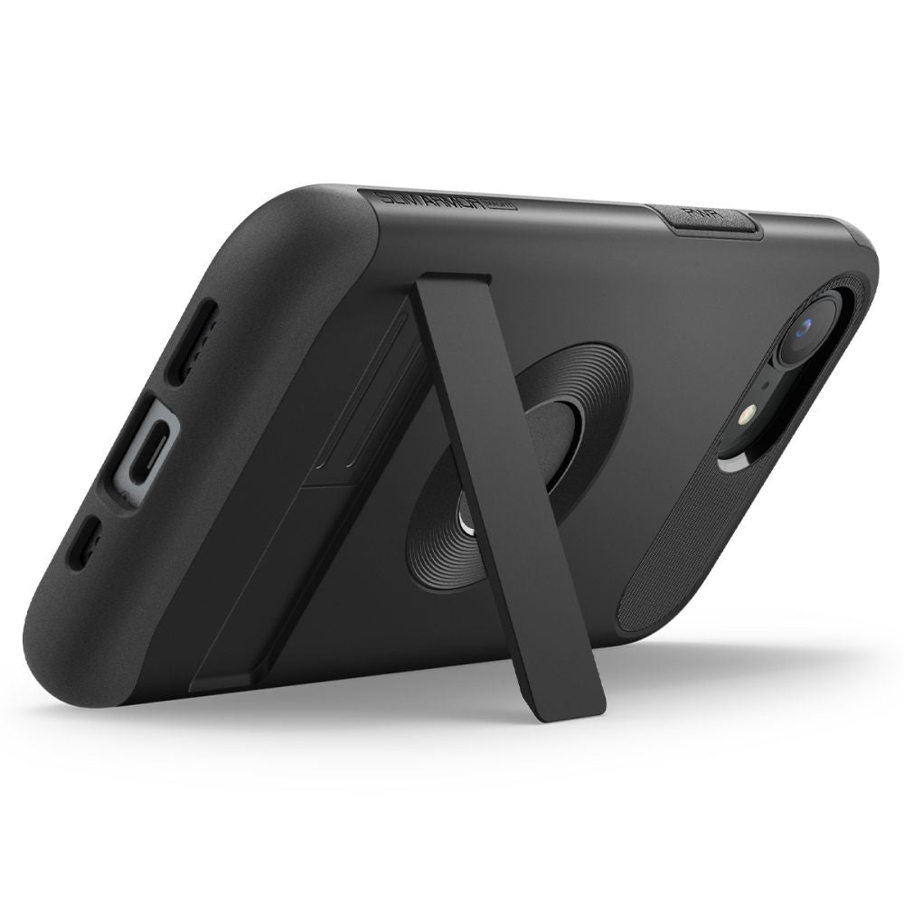 Husa de protectie Spigen Slim Armor MagSafe (ACS09129) compatibil cu iPhone 16e / iPhone 17e, Negru