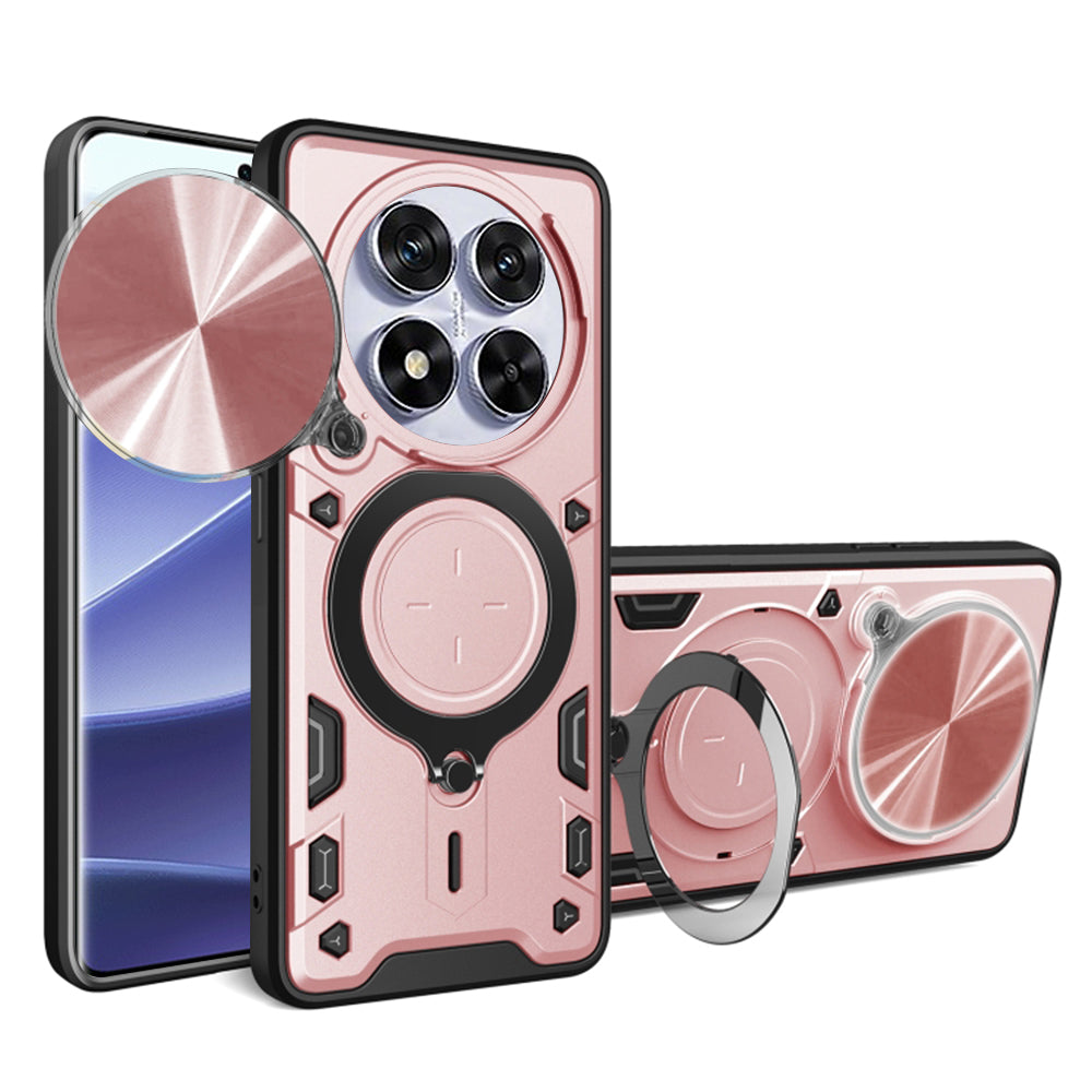 Husa de protectie Techsuit CamGuard Pro compatibil cu Xiaomi Redmi Note 14 Pro 5G / Poco X7, Roz Auriu