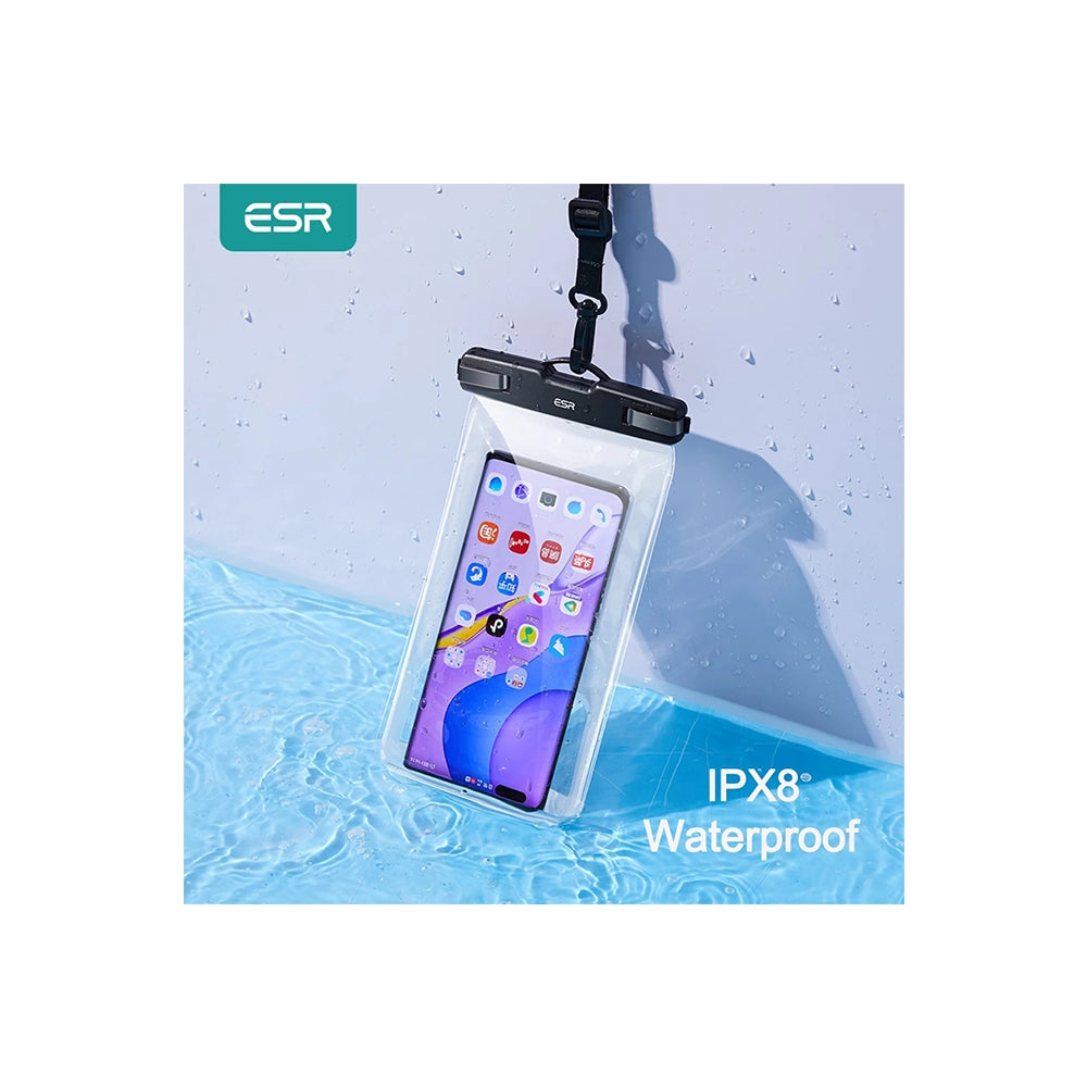 ESR Waterproof Case, IPX8, for Phone 6.5", Negru
