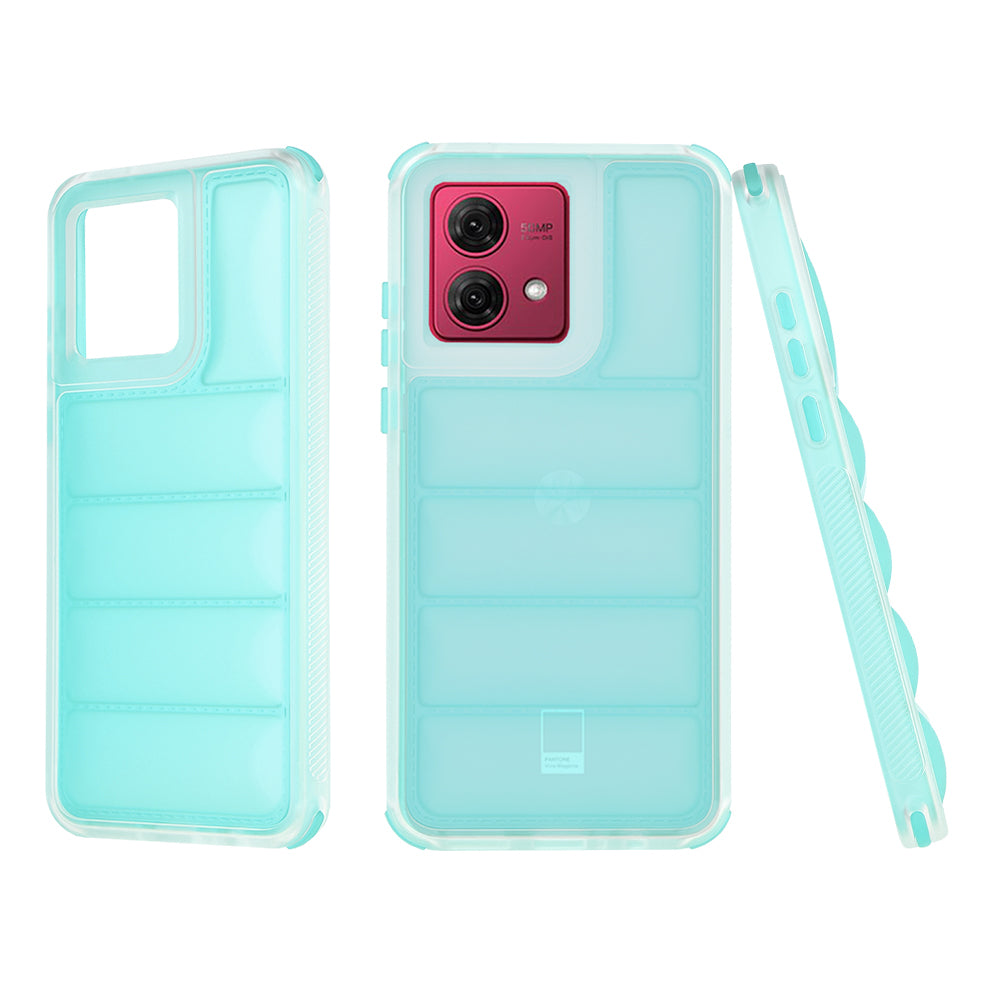 Husa de protectie Techsuit Wave Shield compatibil cu Motorola Moto G84, Turcoaz