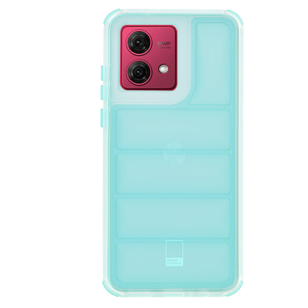 Husa de protectie Techsuit Wave Shield compatibil cu Motorola Moto G84, Turcoaz