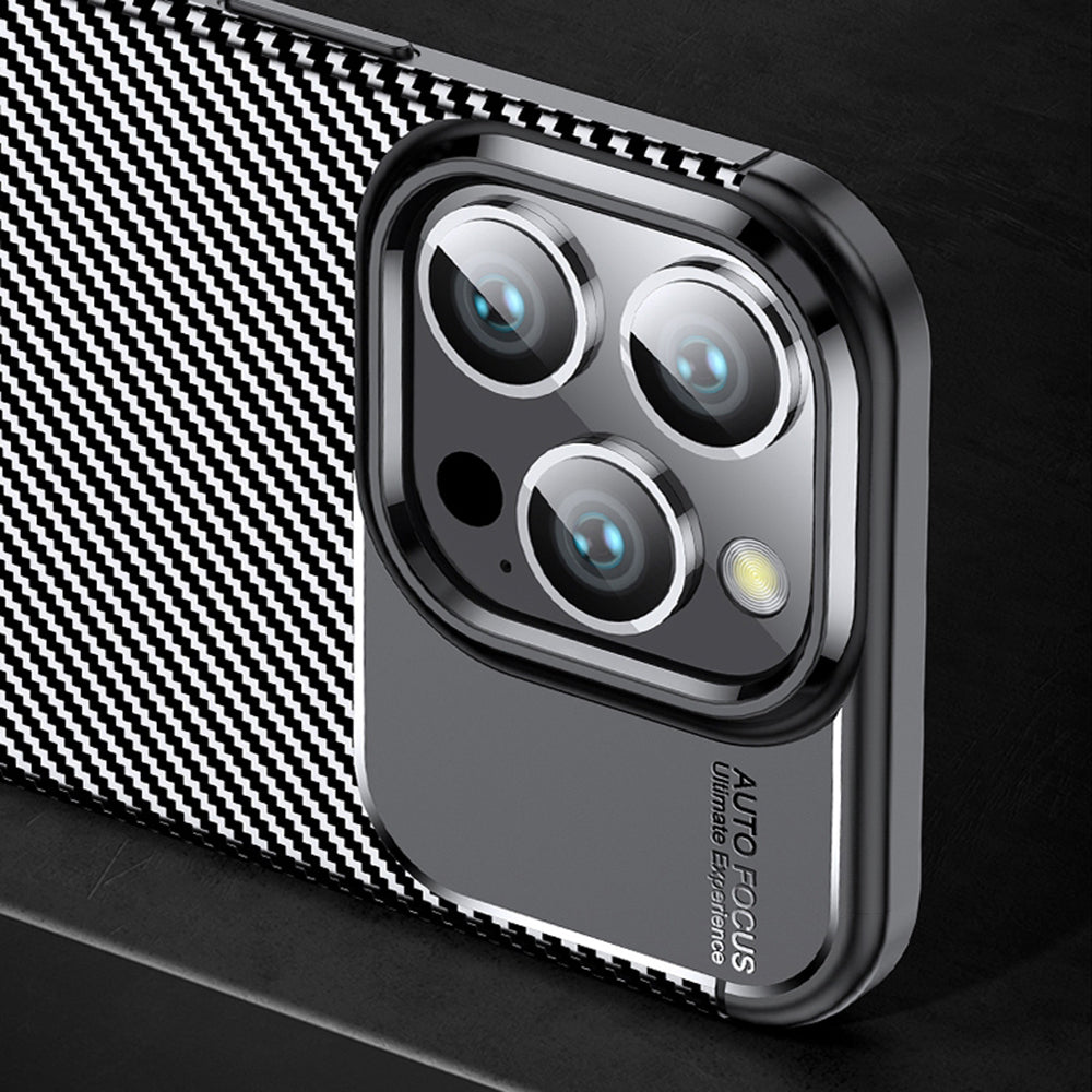 Husa de protectie Techsuit CarbonFiber compatibil cu OnePlus 13R, Negru