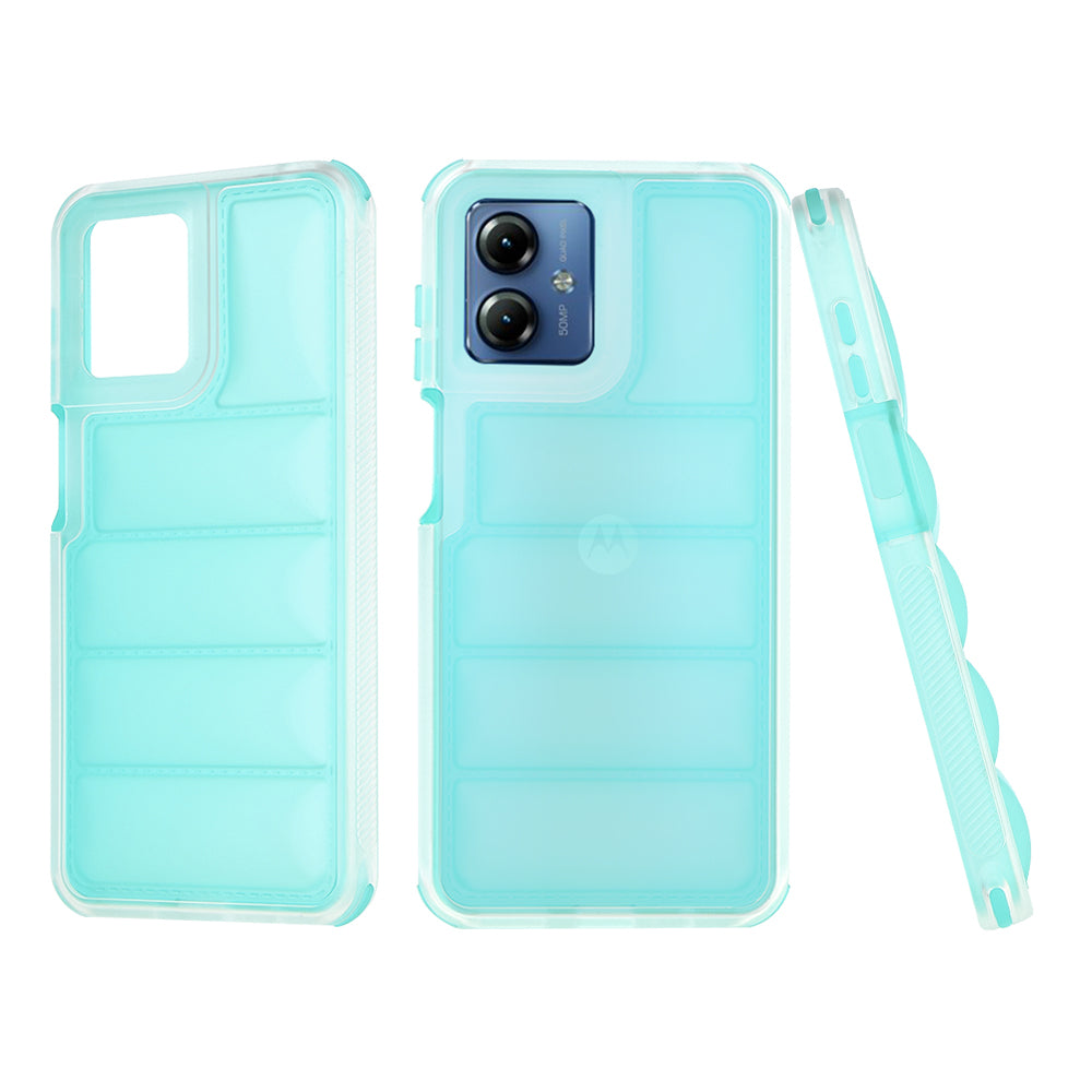 Husa de protectie Techsuit Wave Shield compatibil cu Motorola Moto G14, Turcoaz