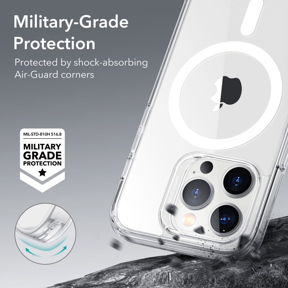 Husa de protectie ESR Classic Hybrid HaloLock compatibil cu iPhone 14 Pro, Transparent