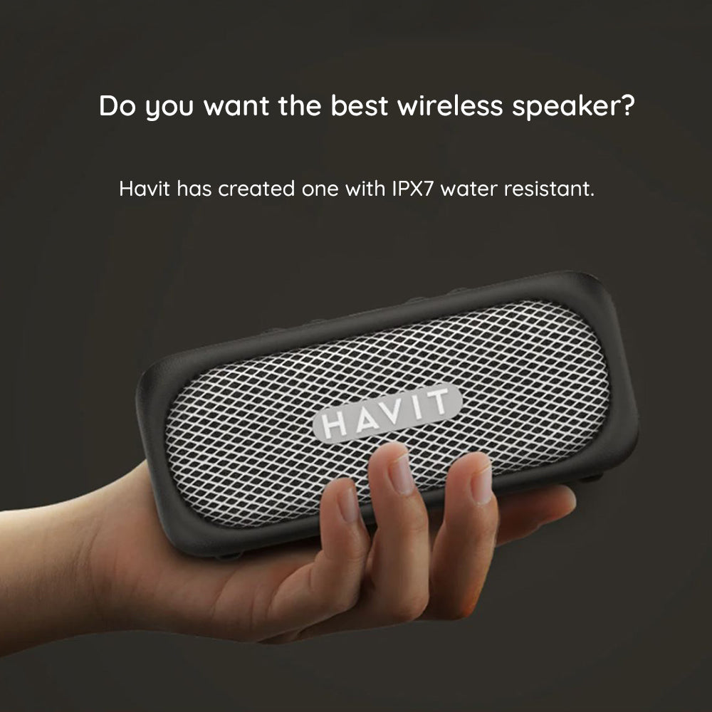 Casti Havit Wireless Speaker (SK905BT), Type-C, Bluetooth 5.3, TWS, TF, AUX, Hands-Free Call, IPX7, 2000mAh, Bej