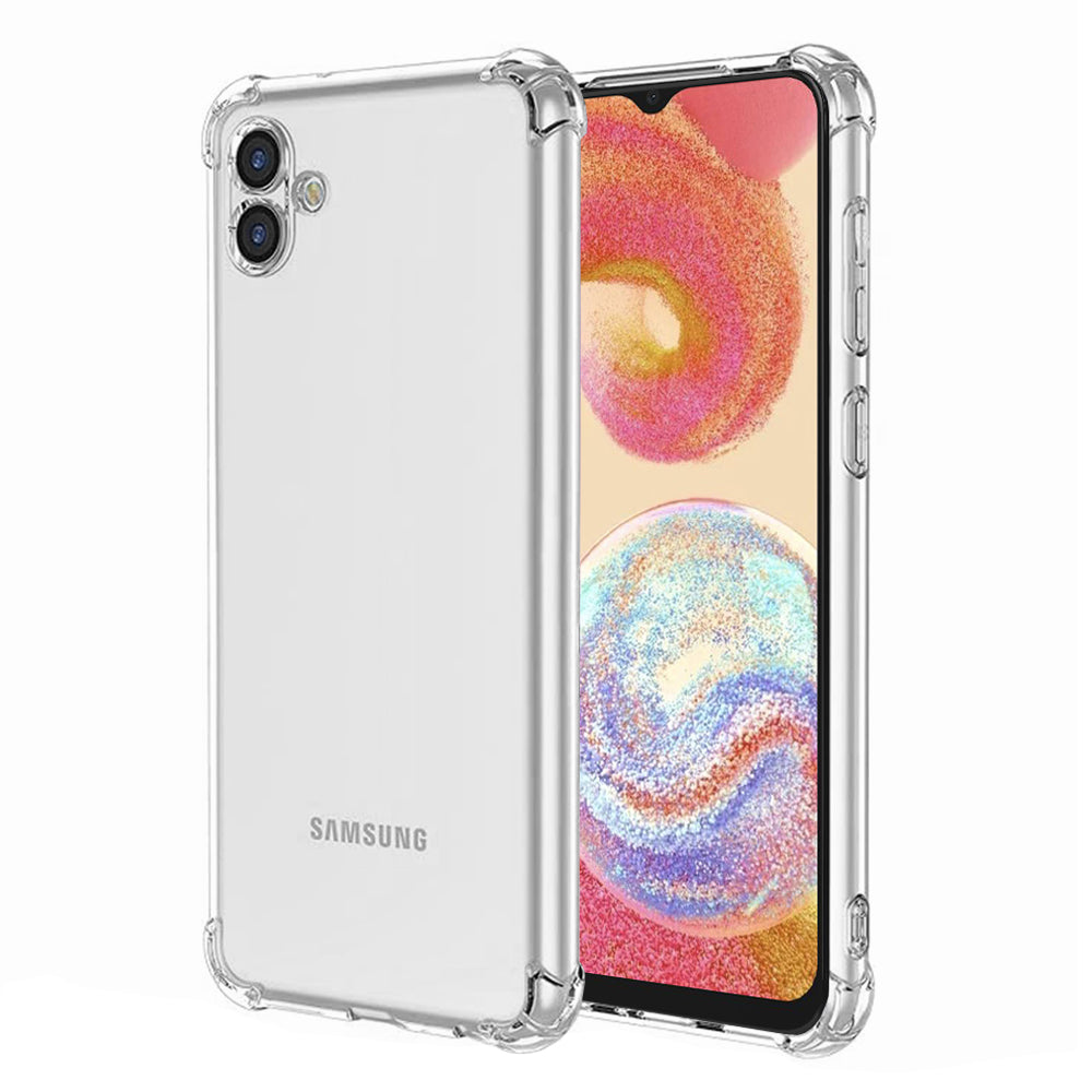 Husa de protectie Techsuit Shockproof Clear Silicone compatibil cu Samsung Galaxy A04e / M04, Transparent