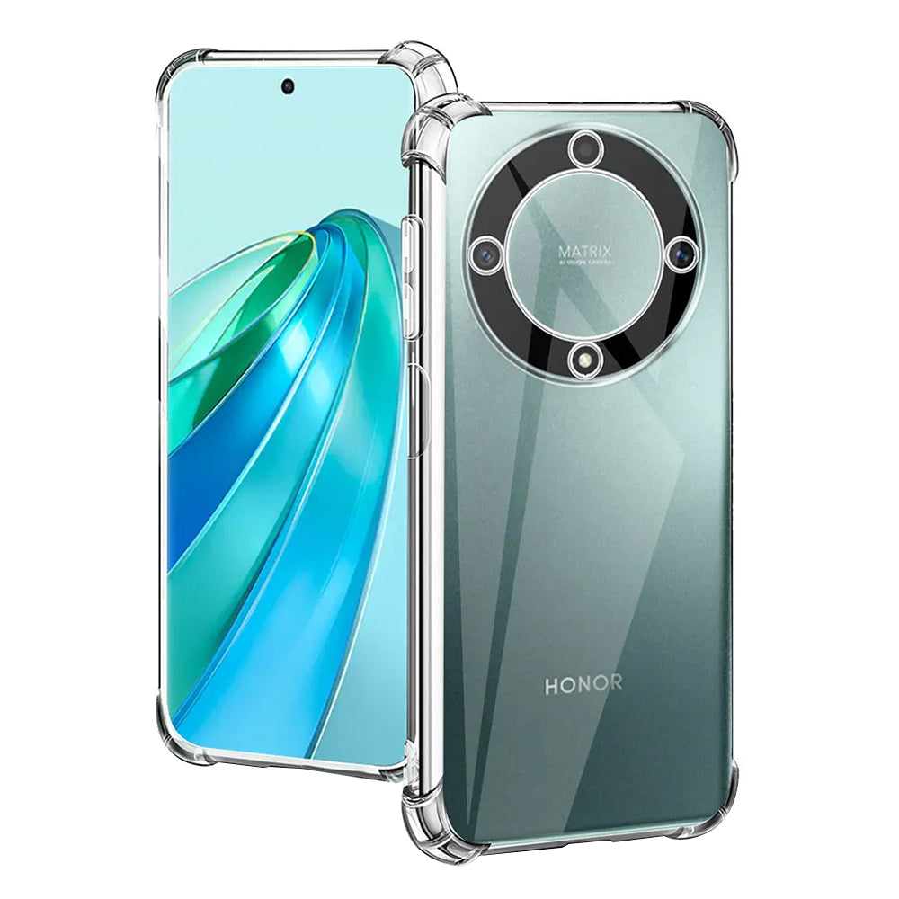 Husa de protectie Techsuit Shockproof Clear Silicone compatibil cu Honor X9a, Transparent