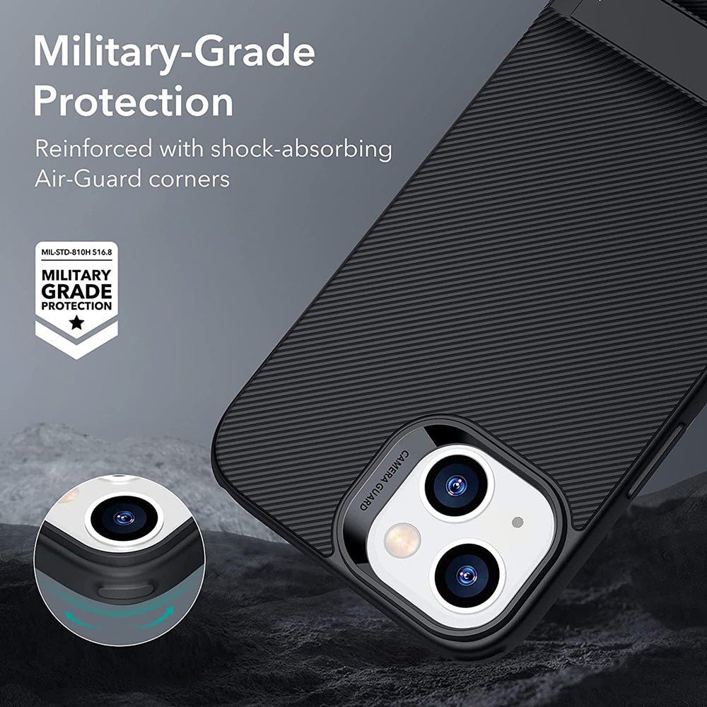 Husa de protectie ESR Air Shield Boost Kickstand compatibil cu iPhone 14 Plus, Translucent Black