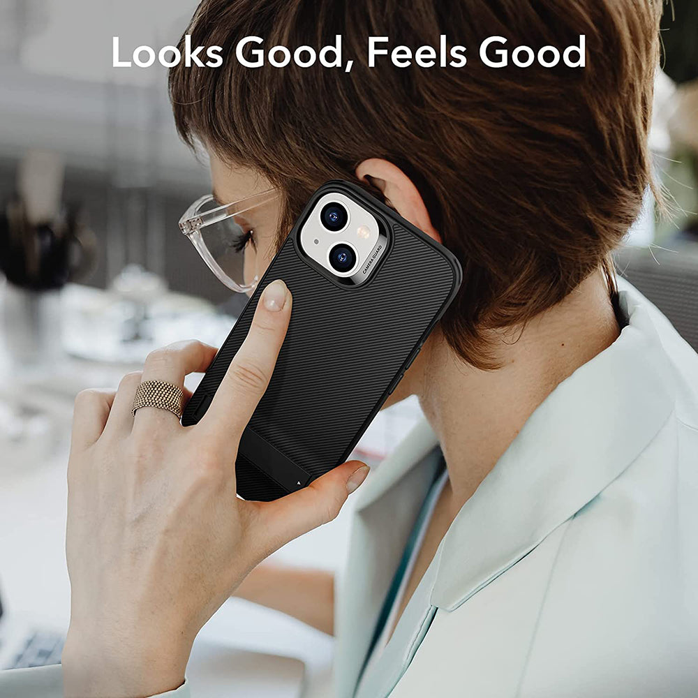 Husa de protectie ESR Air Shield Boost Kickstand compatibil cu iPhone 14 Plus, Translucent Black