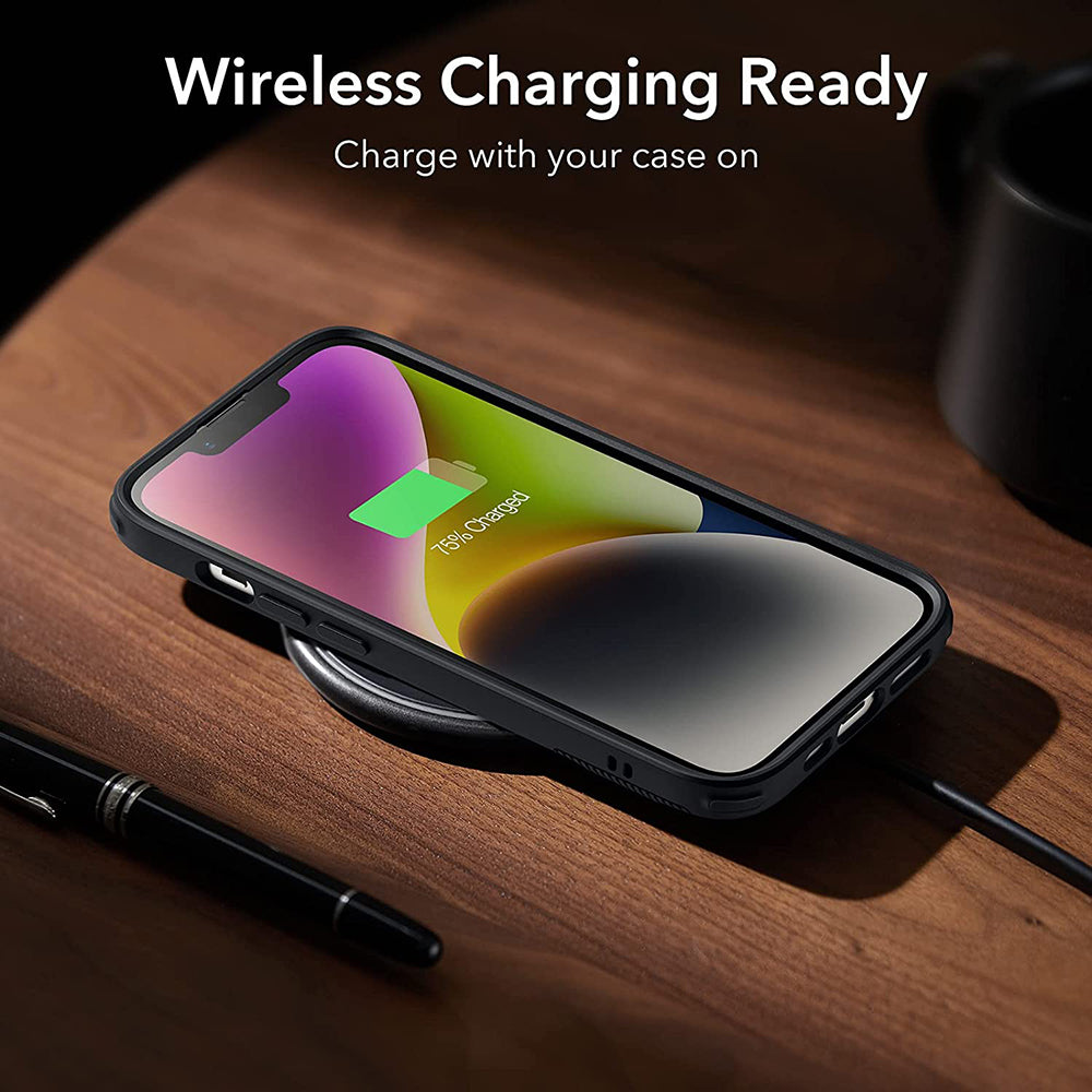 Husa de protectie ESR Air Shield Boost Kickstand compatibil cu iPhone 14 Plus, Translucent Black