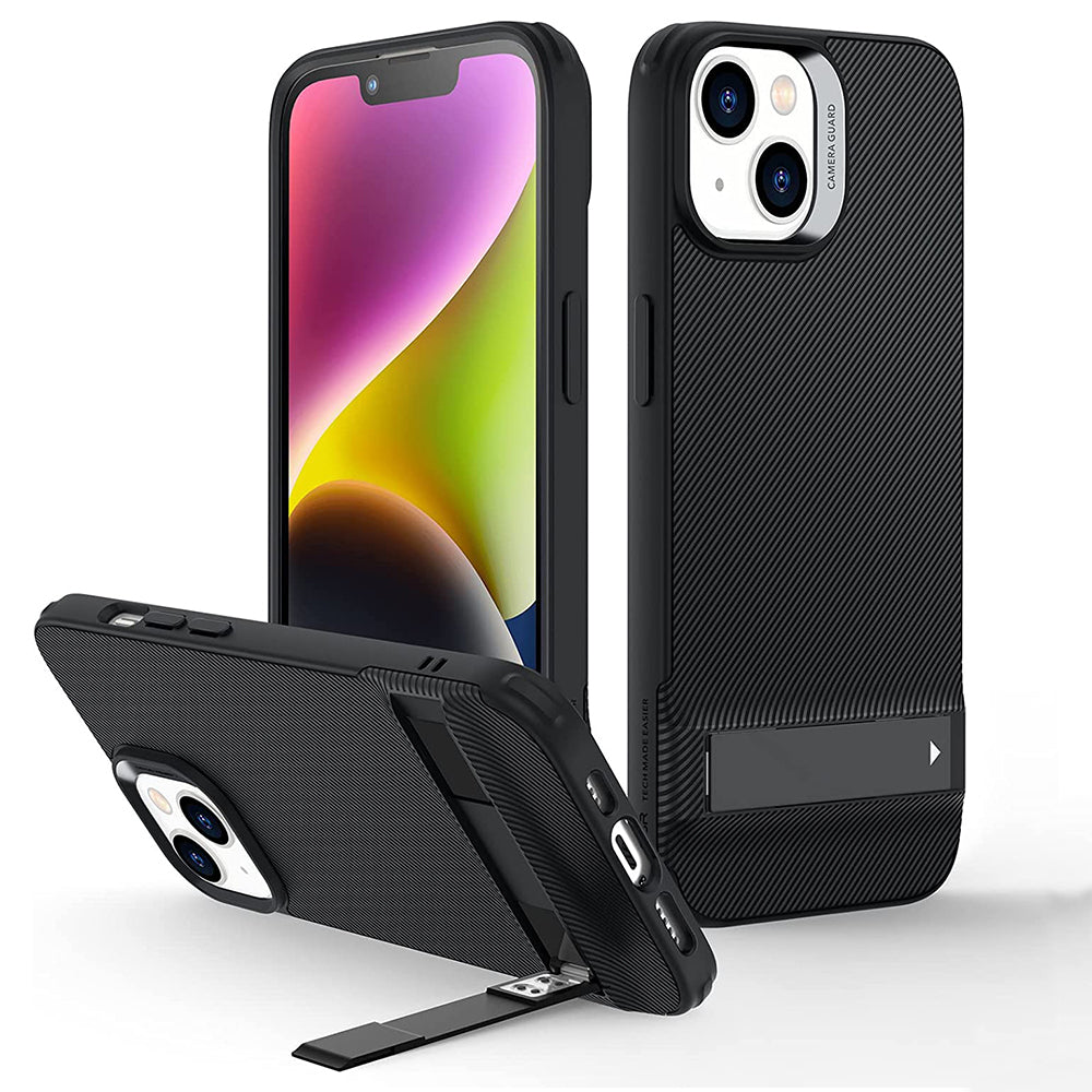 Husa de protectie ESR Air Shield Boost Kickstand compatibil cu iPhone 14 Plus, Translucent Black