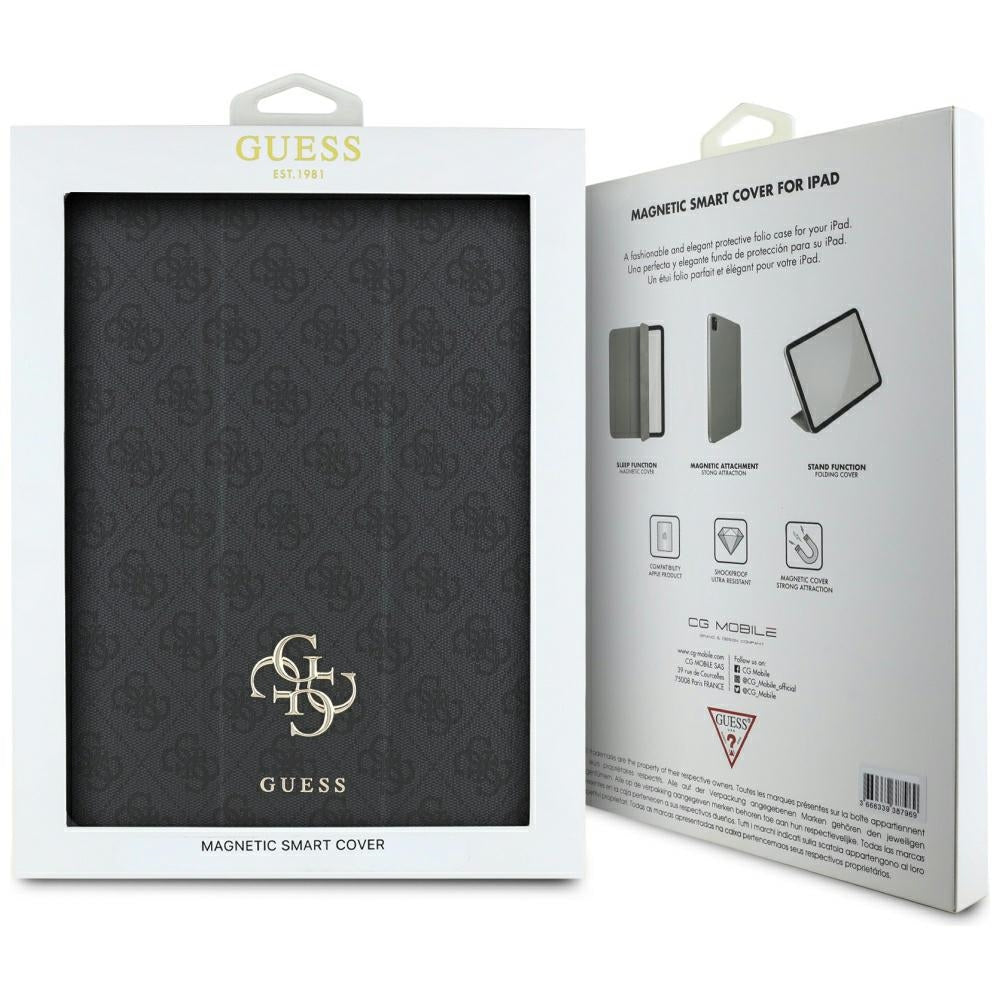 Husa de protectie tableta Guess Magnetic 4G Big Logo (GUFC13RM24PS4SGK) compatibil cu iPad Air 13 (2024) / Air 13 (2025) / Air 13 (2026), Negru
