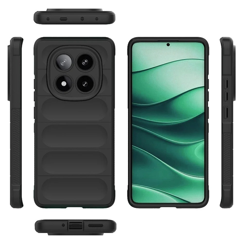 Husa de protectie Techsuit Magic Shield compatibil cu Xiaomi Redmi Note 14 Pro 4G, Negru