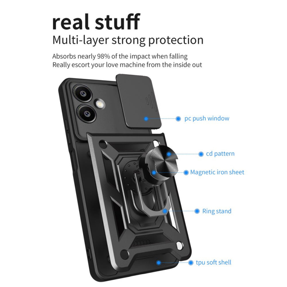 Husa de protectie Techsuit CamShield Series compatibil cu Samsung Galaxy S25 Edge, Albastru