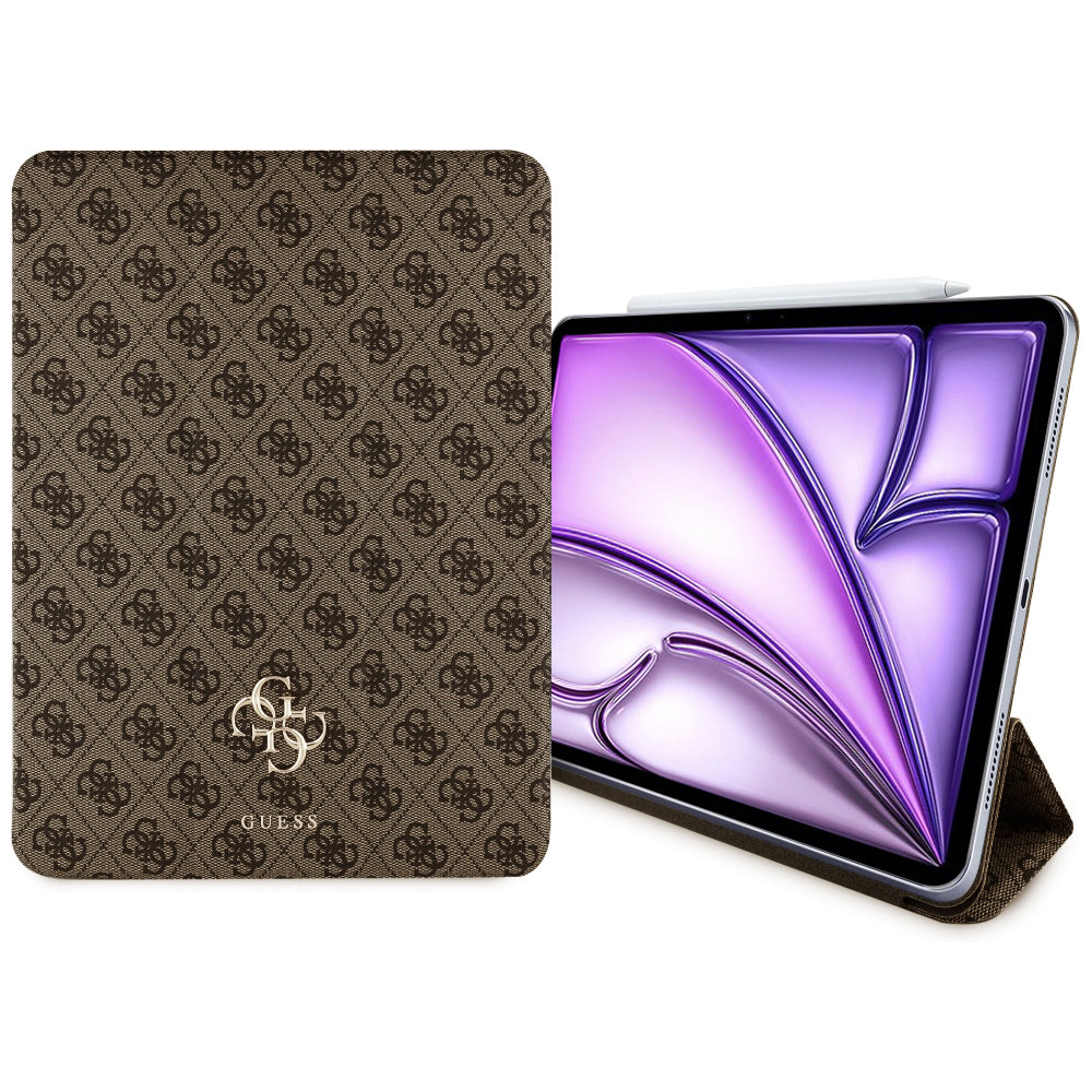 Husa de protectie tableta Guess Magnetic 4G Big Logo (GUFC13RM24PS4SGW) compatibil cu iPad Air 13 (2024) / Air 13 (2025) / Air 13 (2026), Maro