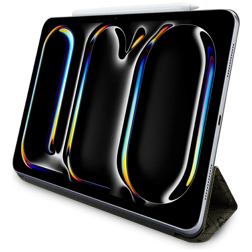 Husa de protectie tableta Guess Magnetic 4G Big Logo (GUFC13RM24PS4SGW) compatibil cu iPad Air 13 (2024) / Air 13 (2025) / Air 13 (2026), Maro