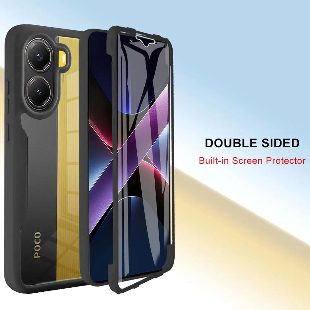 Folie de protectie Techsuit ColorVerse 360 Series + compatibil cu Xiaomi Poco X7 Pro, Roz