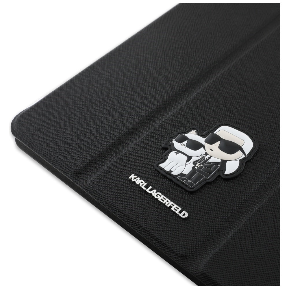 Husa de protectie tableta Karl Lagerfeld Saffiano Magnetic Karl &Choupette (KLFC13RM24SAKCK) compatibil cu iPad Air 13 (2024 / 2025 / 2026), Negru