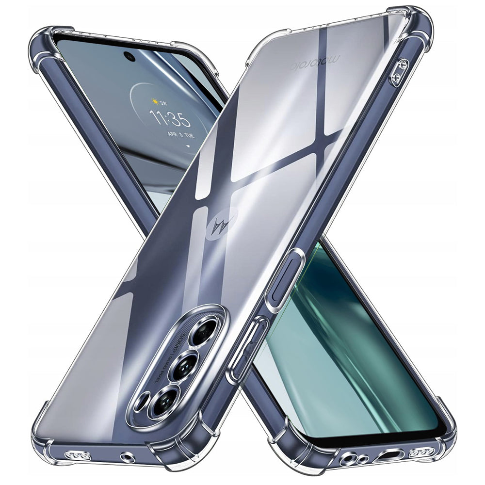 Husa de protectie Techsuit Shockproof Clear Silicone compatibil cu Motorola Moto G62 5G, Transparent