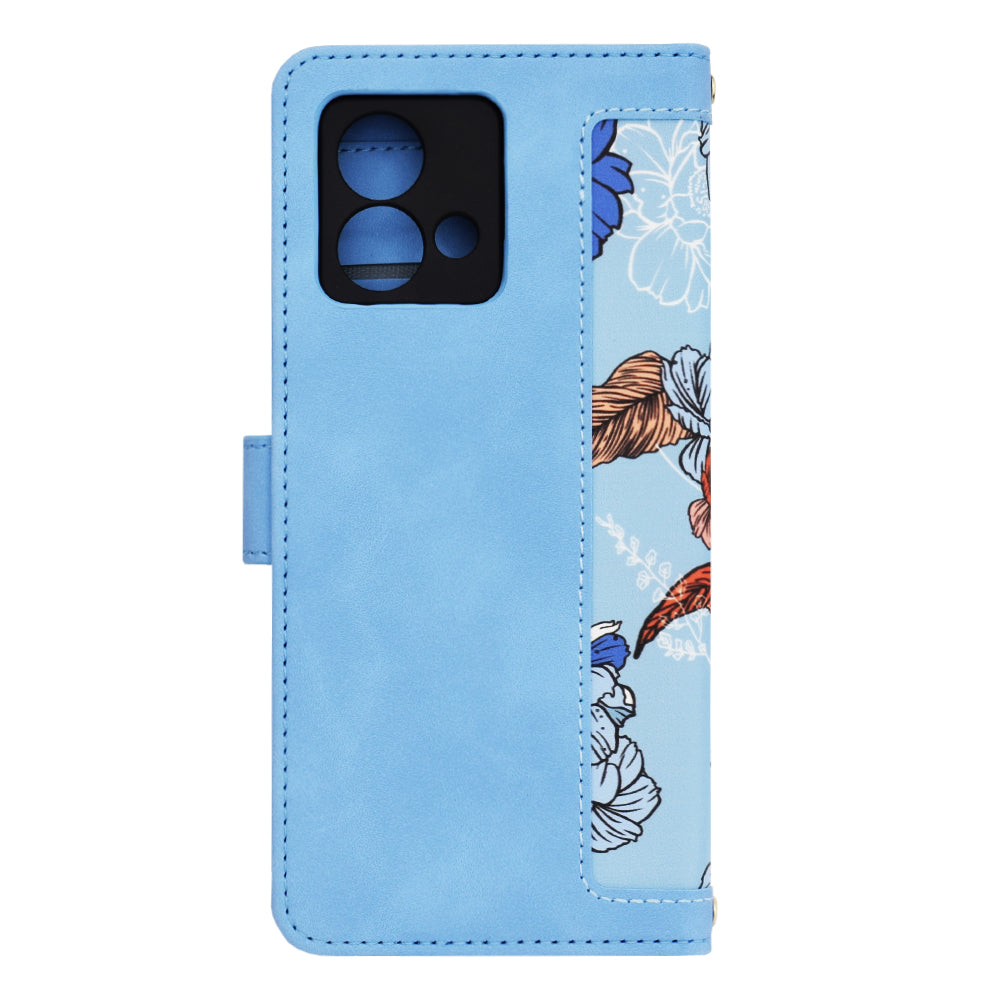 Husa de protectie Techsuit FlipCraft compatibil cu Motorola Moto G84, Vibrant Blue