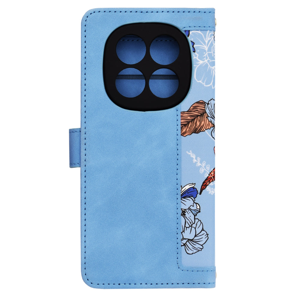 Husa de protectie Techsuit FlipCraft compatibil cu Xiaomi Redmi Note 14 Pro 4G, Vibrant Blue