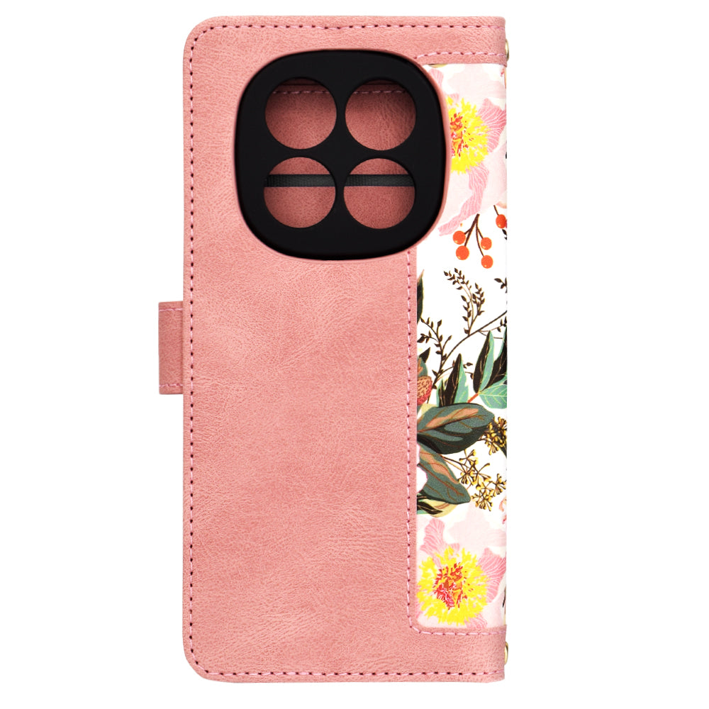 Husa de protectie Techsuit FlipCraft compatibil cu Xiaomi Redmi Note 14 Pro 4G, Sweetheart Pink