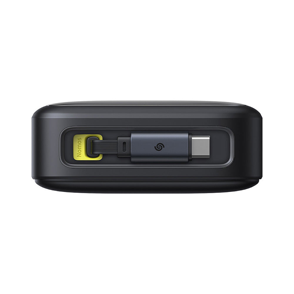 Baterie externa Baseus Free2Pull (P10073700123-00), with Retractable USB-C Cable, Type-C, Display, 20000mAh, 65W, 0.7m, Negru