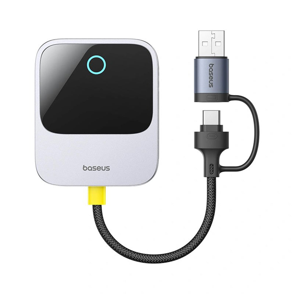 Gadget Baseus CarPlay Adapter Safe Journey Series (C10745100813-00), with USB-C to USB Cable, Bluetooth 5.0, Voice Control, Gri
