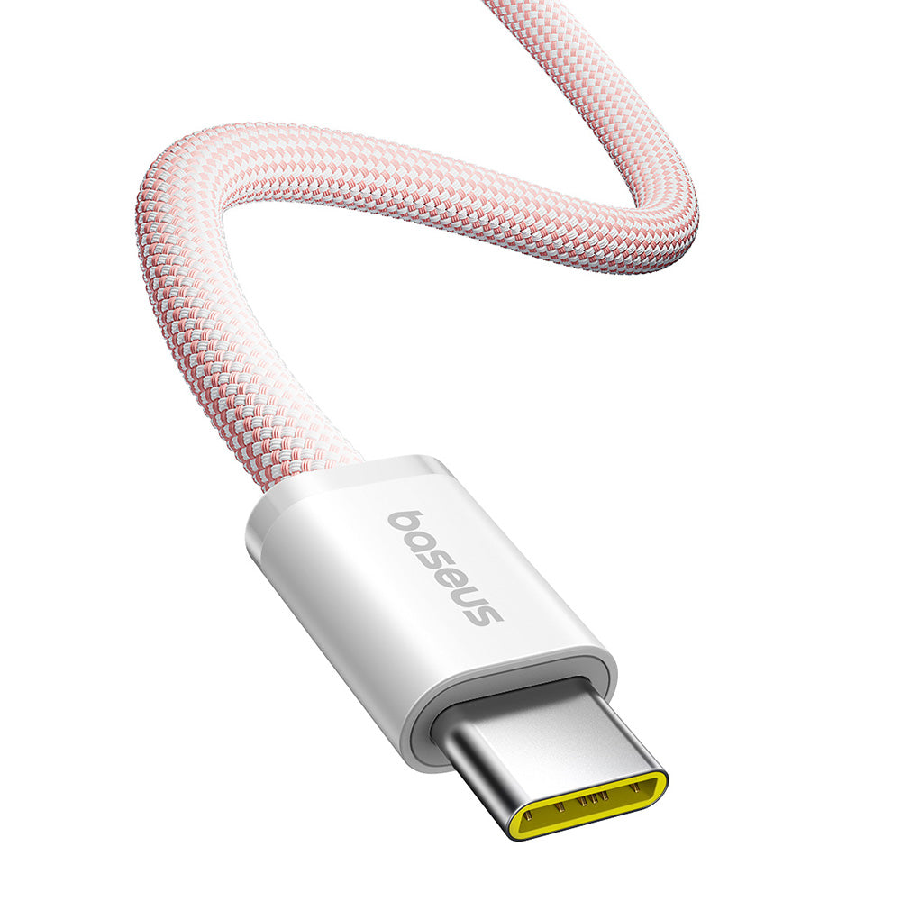 Cablu Baseus Dynamic 4 Series (P10381400411-00), Type-C, Fast Charge, 100W, 480Mbps, Smart Chip, 1m, Roz