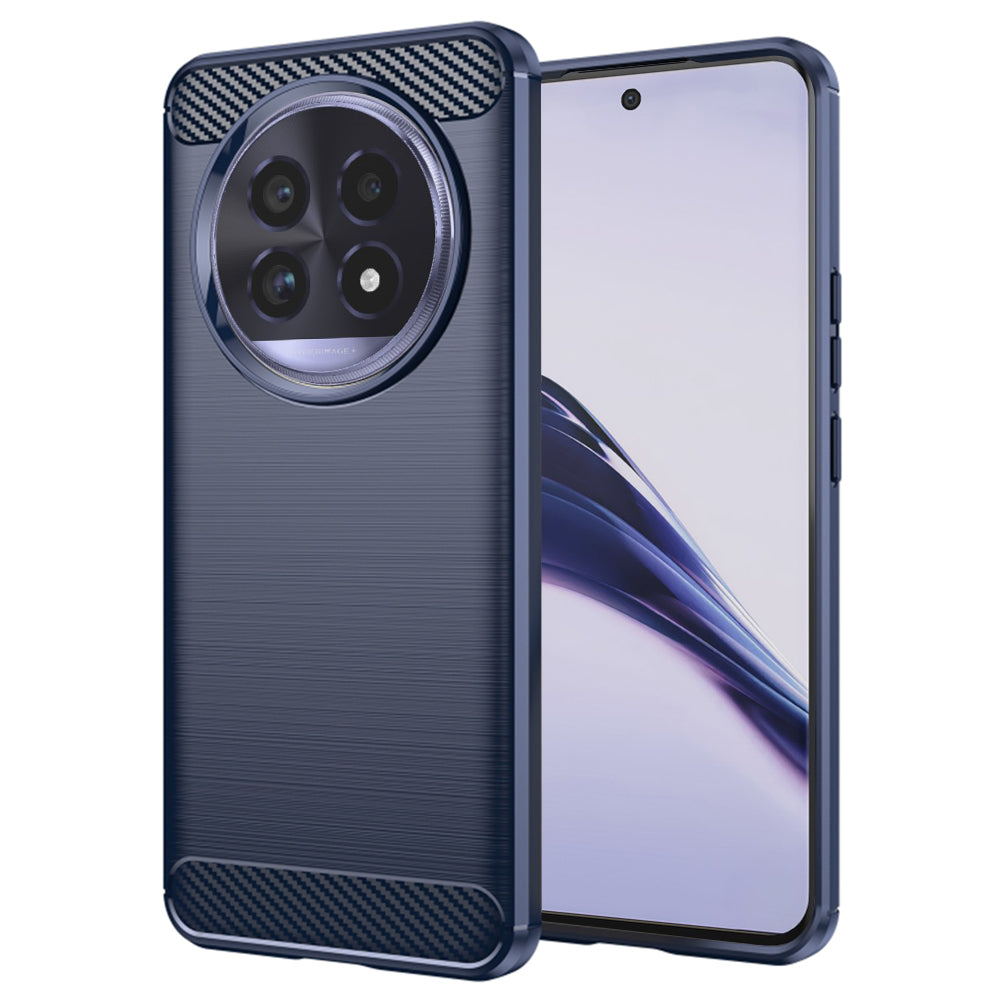 Husa de protectie Techsuit Carbon Silicone compatibil cu Realme 13 Pro / 13 Pro+, Albastru
