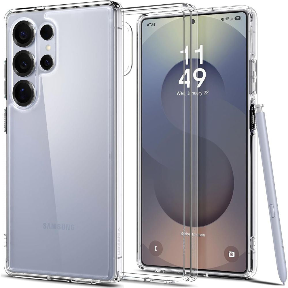 Husa de protectie Spigen Ultra Hybrid (ACS08961) compatibil cu Samsung Galaxy S25 Ultra, Crystal Clear