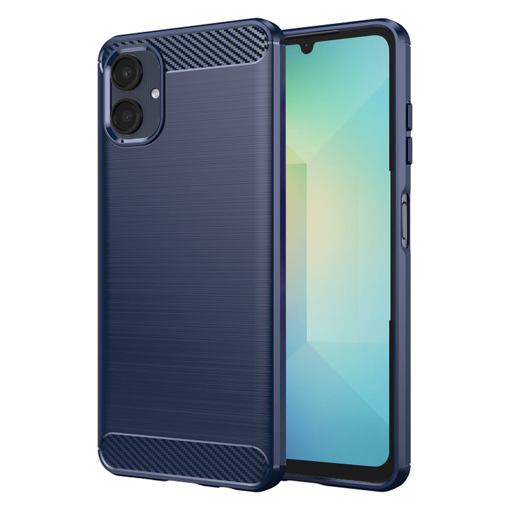 Husa de protectie Techsuit Carbon Silicone compatibil cu Samsung Galaxy A06, Albastru