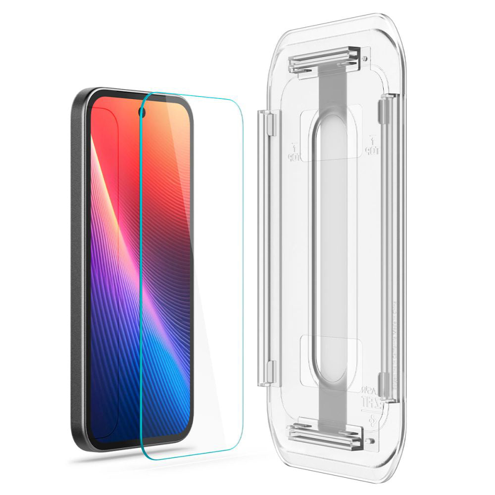 Folie de protectie Spigen (set de 2) Glas.tR EZ-FIT (AGL08938) compatibil cu Google Pixel 9a, Transparent