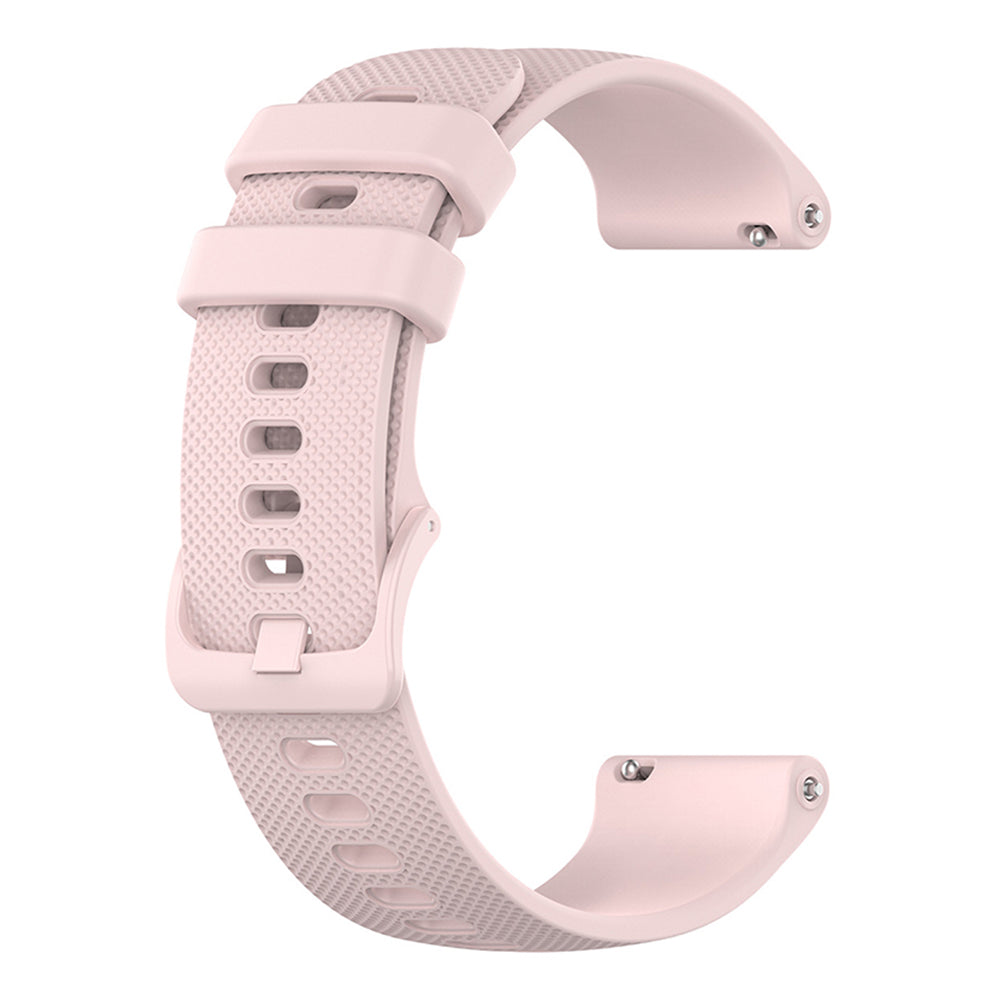 Curea smartwatch Techsuit Watchband 18mm (W006) compatibil cu Huawei Watch GT 4 (41mm)/W1/Honor Watch S1/Garmin Venu 2S/Vivoactive 4S, Roz