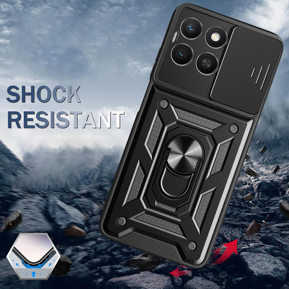 Husa de protectie Techsuit CamShield Series compatibil cu Honor X8c, Negru