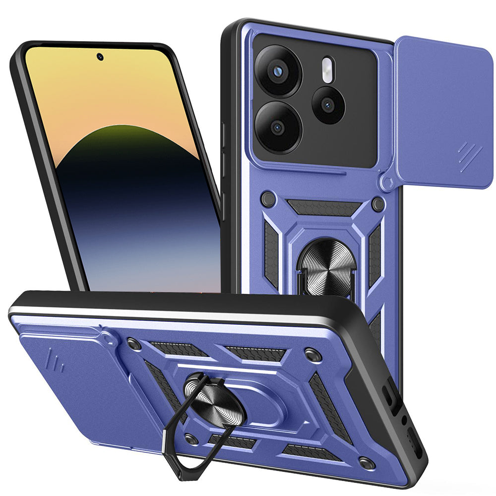 Husa de protectie Techsuit CamShield Series compatibil cu Xiaomi Redmi Note 14 5G, Albastru