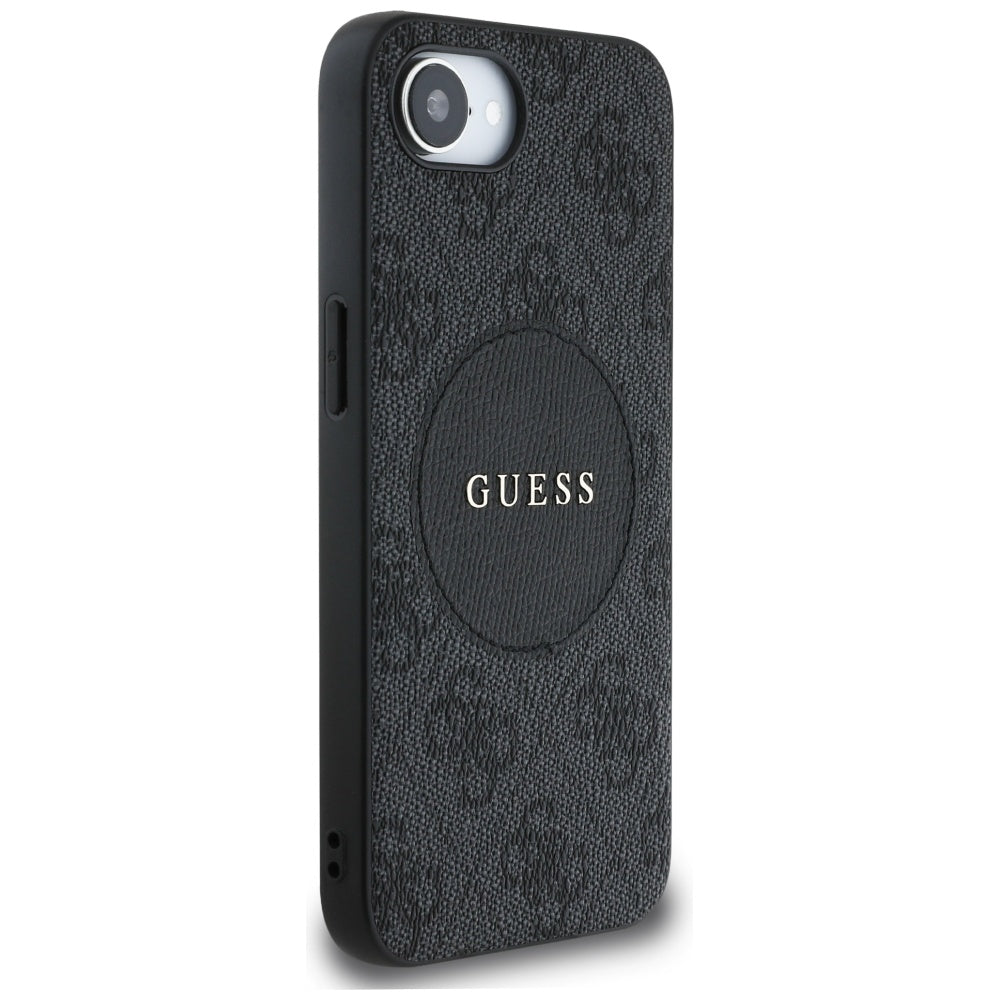Husa de protectie Guess 4G Circle Classic Logo MagSafe (GUHMPSE4P4PGRSGW) compatibil cu iPhone 16e / iPhone 17e, Maro