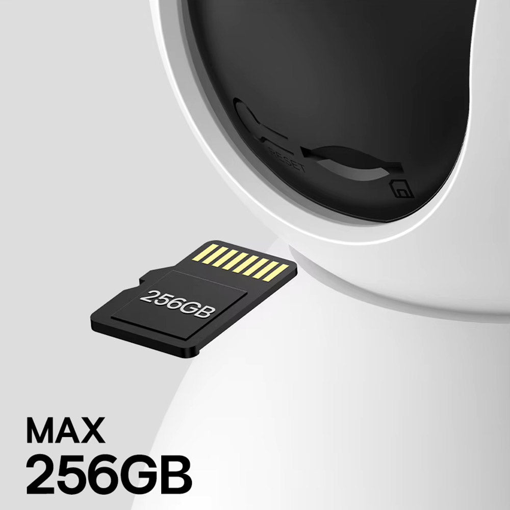 Baseus Indoor Camera Security P1 (S0TV012132), 3K, 4MP, Type-C, Two-way Talk, Night Vision, 8x Digital Zoom, CMOS, Alb