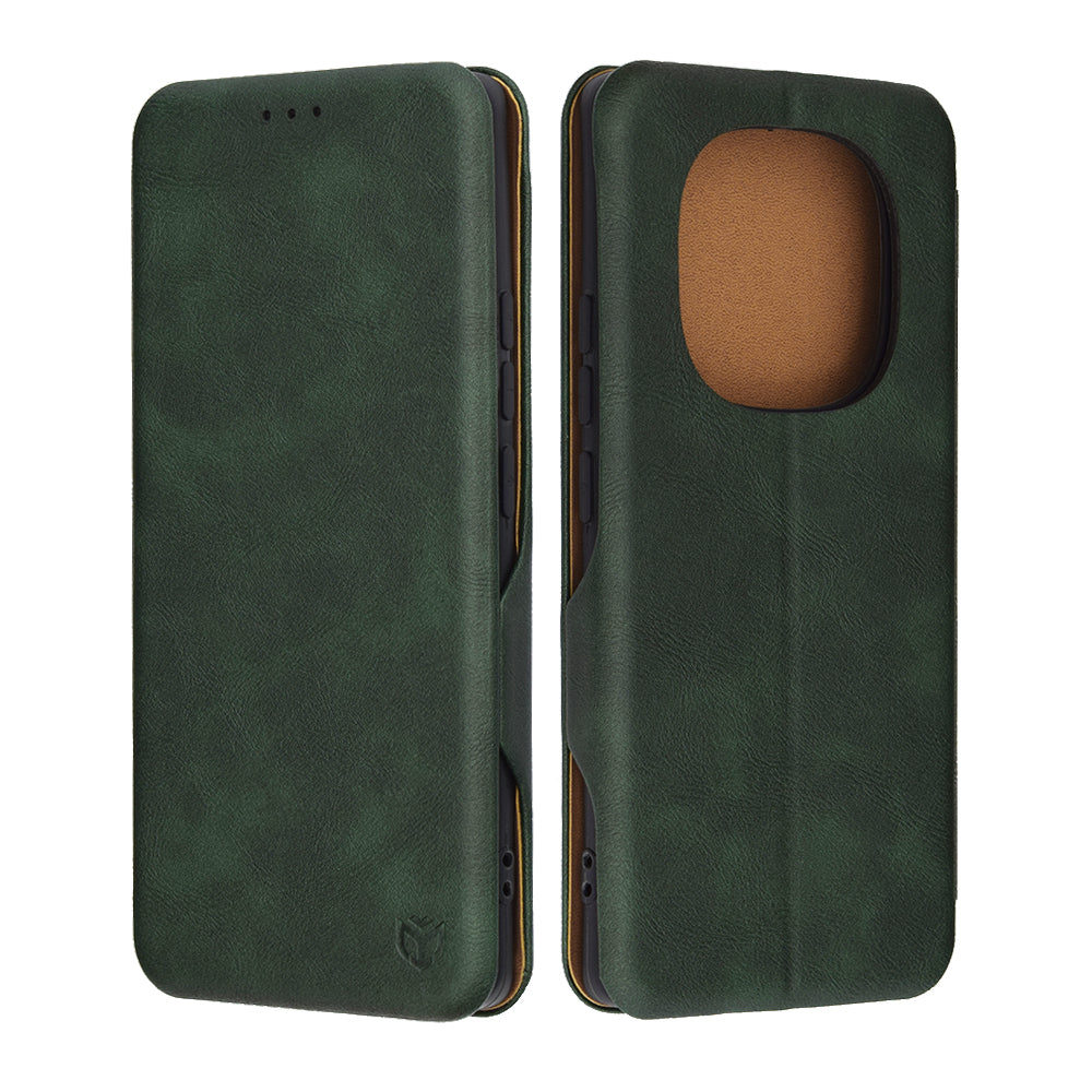 Husa de protectie Techsuit Safe Wallet Plus compatibil cu Xiaomi Redmi Note 14 Pro 4G, Verde