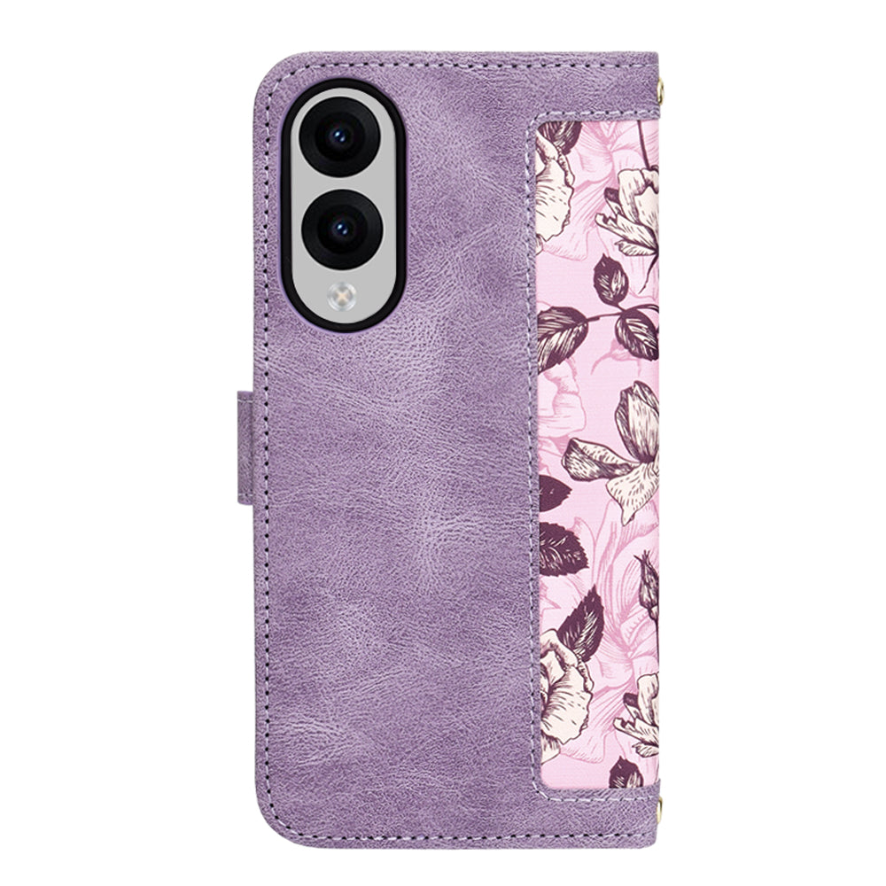 Husa de protectie Techsuit FlipCraft compatibil cu Samsung Galaxy S25 Edge, Mysterious Purple