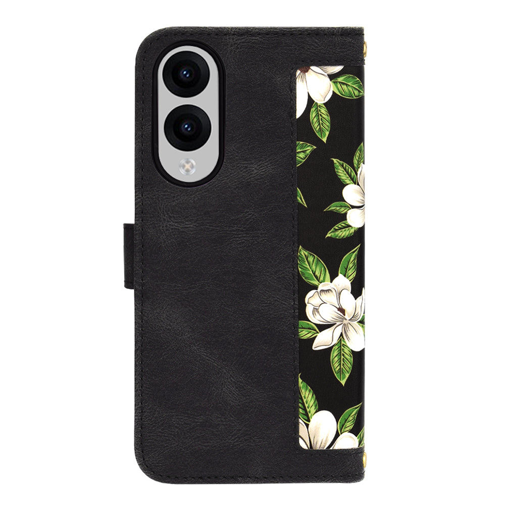Husa de protectie Techsuit FlipCraft compatibil cu Samsung Galaxy S25 Edge, Flowers of the Dawn