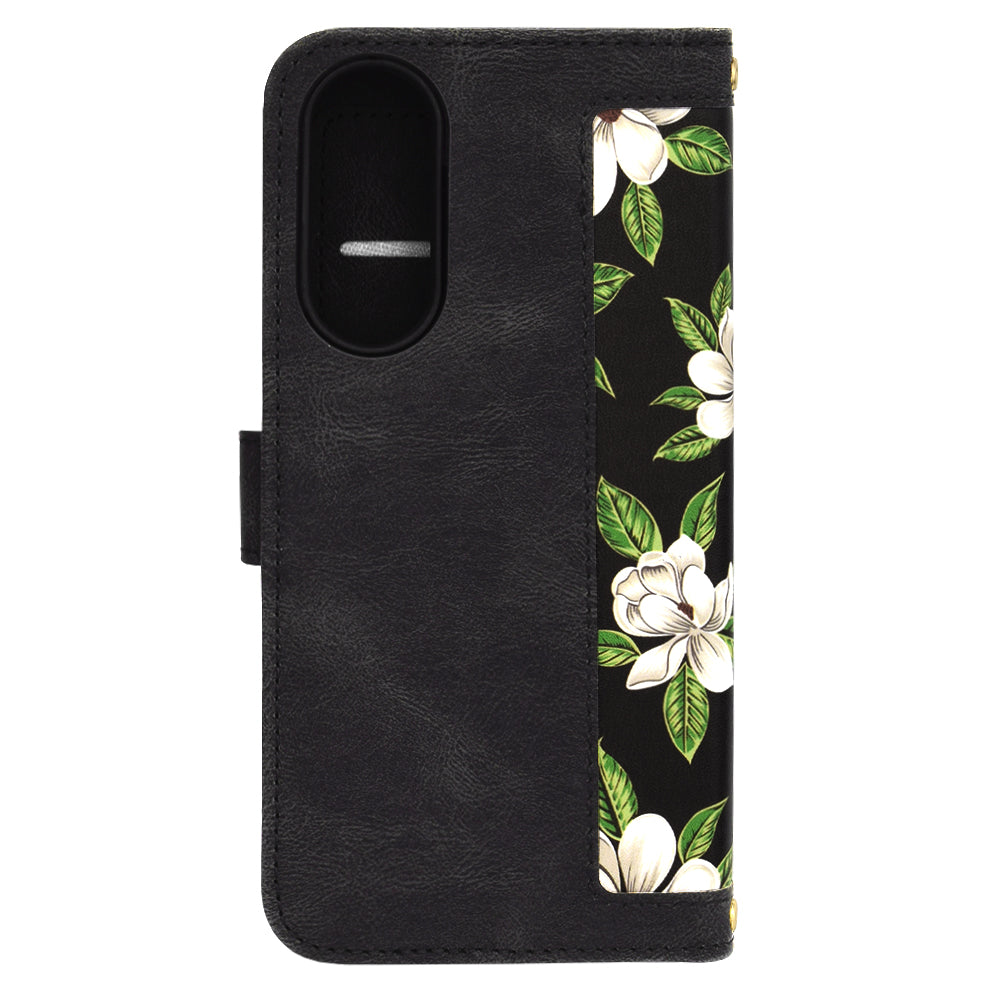 Husa de protectie Techsuit FlipCraft compatibil cu Samsung Galaxy S25 Edge, Flowers of the Dawn