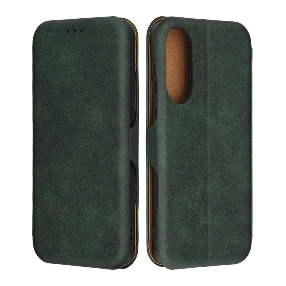 Husa de protectie Techsuit Safe Wallet Plus compatibil cu Samsung Galaxy S25 Edge, Verde