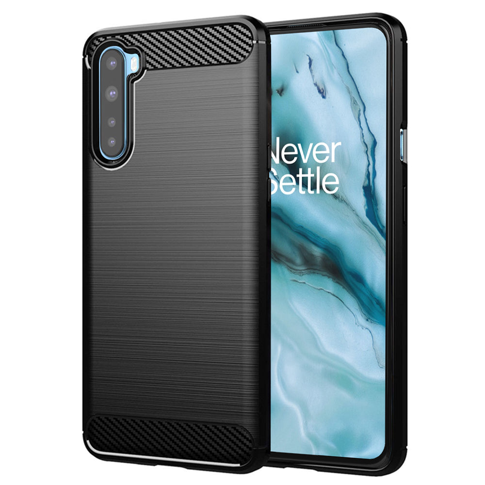 Husa de protectie Techsuit Carbon Silicone compatibil cu OnePlus Nord 5G, Negru